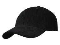 "Hutton" 6-панельная бейсболка из переработанного хлопка - Сплошной черный