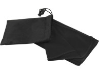 Lucas спортивное полотенце из переработанного полиэстера 30х80 см - сплошной черный