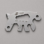 Мини-мультитул карманный Stinger, 55 x 35 мм, 5 функций, медведь, нержавеющая сталь, серебристый, в блистере