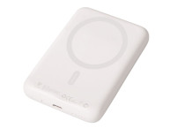 Магнитный внешний беспроводной аккумулятор «Polarix», QC/PD, 10000 мАч, слоновая кость