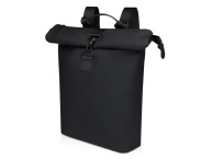 Рюкзак для ноутбука 15,6" Turner объемом 12 л со сворачивающимся верхом, изготовленный из переработанных материалов по стандарту GRS - сплошной черный