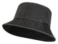 Панама "Mitica" стираная - Сплошной черный