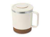 Стальная кружка с двойными стенками "Swipe", белый