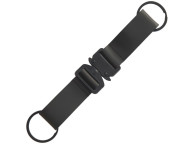 Отстегивающийся брелок-ремувка из эко-кожи "Ninja", черный