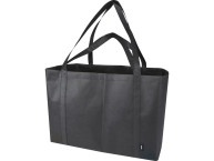 Jumbo эко-сумка очень большого размера из нетканого материала, объемом 65 л, сплошной черный