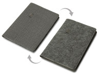 Двустороннее портфолио из рпет-фетра и искусственной кожи "Felt", серый