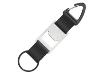 Брелок-ремувка с открывашкой и карабином "Champion", черный