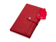 Блокнот-кошелек с сменным блоком А6 "Wall Street", 64 листа, красный