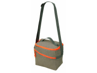 Изотермическая сумка-холодильник "Neo Classic" c контрастной молнией, серый/оранжевый