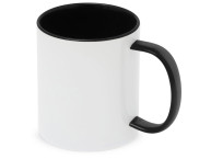 Керамическая кружка со стеклянной ручкой для сублимации "Charm", черный