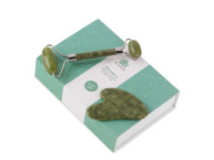 Сет роллер и гуаша "Rituals" из нефрита, зеленый