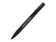 Шариковая металлическая ручка "Siegfried", черный с серебристым слоем