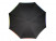 Зонт-трость "Радуга", черный/разноцветный