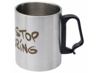 Стальная кружка с двойными стенками "Climber Max", 450 мл, черный (гравировка)