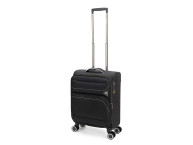 Чемодан TORBER НЕРО, чёрный, переработанный ПЭТ, 40 х 20 х 55 см, 37 л