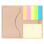 Футляр для визитки Eco Holder со стикерами, крафт