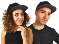 Бейсболка с прямым козырьком «Los Angeles 2.0», черный/серый меланж