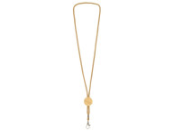 Ланъярд из бумаги с бамбуковой плашкой "Franklinia", натуральный