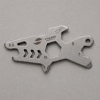 Мини-мультитул карманный Stinger, 60 x 31 мм, 5 функций, акула, нержавеющая сталь, серебристый, в блистере
