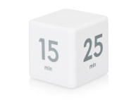 Таймер для тайм-менеджмента "Time Capsule" на 5-15-25-45 минут, софт-тач, белый