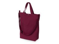 Сумка Helfer из хлопка на кнопке с регулирующейся лямкой, бордовый