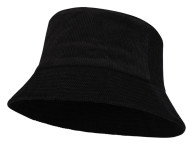 Панама "Howson" из переработанного вельвета - Сплошной черный